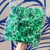 500 Pacotes Argola de Toalha Sem Costura Elástico de Cabelo Infantil Elástico de Cabelo para Bebê Não Danifica o Cabelo Corda de Cabelo Anel de Polegar Corda de Cabeça para Meninas