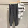 Calças de Comprimento no Tornozelo Primavera e Verão Calças de Comprimento no Tornozelo Masculinas Todas as Combinações Calças Masculinas Estilo Western Marca Tendência Estilo Coreano Calças Casuais Harlan