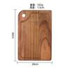 Tabla de cortar de madera de acacia estilo japonés transfronteriza Tabla de cortar pequeña Bandeja para cafetería Plato de cena de madera maciza Tabla resistente al calor Bandeja para alimentos