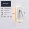 Luminária de parede para leitura em estilo nórdico com interruptor, adequada para quartos de hotel e pousadas, spot de LED criativo rotativo