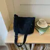 Estilo Relajado, Bolso de Hombro Retro y Elegante, Bolso de Lona de Moda de Gran Capacidad para Viajes, Color Sólido, Bolso Cruzado Personalizado y de Aspecto de Alta Calidad