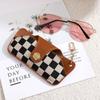 Estuche para gafas de miopía, bolsa para gafas de cuero suave, temperamento de alta gama, portátil, caja de almacenamiento para gafas de sol, estuche protector para gafas de sol