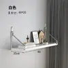 Decoração de Parede para Entrada de Sala de Estar de Ferro Forjado Montada na Parede Sem Furar Estante de Livros de Parede para Quarto Prateleira Única Rack de Armazenamento de Parede