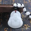 Nuevo colgante de Jade Blanco Guanyin Buda imitación de sebo afgano cadena para suéter primavera otoño invierno como pequeños regalos de drenaje al por mayor