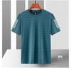 Camiseta de Secado Rápido para Hombre Top de Seda Helada Holgado Ropa de Secado Rápido para Hombre Transpirable Absorbente de Sudor Manga Corta Deportiva para Hombre Disipador de Sudor Moderno