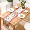 Mantel de Mesa de Té de Acción de Gracias Tela de Camino de Mesa Lujo Ligero de Alta Gama Tela de Bandera de Té para Mesa de Té Tela para Mesa de Té Paño de Té Largo Mantel Zen para Mesa de Té