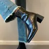 Botas Curtas de Salto Alto para Mulheres, Botas Chelsea de Bico Quadrado, Botas Curtas para Mulheres Baixas, Botas Finas de Salto Grosso Estilo Francês, Botas Femininas, Sapatos de Algodão de Inverno