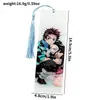 Merchandising del anime Demon Slayer Colgante de marcapáginas acrílico de doble cara de Tanjiro y Nezuko con borlas