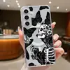 Adecuado para funda de teléfono magnética Samsung S26ULTRA, mariposa dos en uno, S25 calavera simple, S24 cubierta protectora transparente