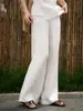 Conjunto "Aguas Blancas"~ Top sin mangas de cuello redondo, holgado, adelgazante / Pantalones casuales para mujer en verano, perezoso, relajado, cómodo