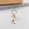 Chaveiro de Halloween Transfronteiriço Abóbora Fantasma Gato da Morte Chaveiro de Metal Pingente de Bolsa Pingente de Presente