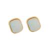 [Ice Meng] Pendientes cuadrados de color caramelo, pendientes de acero inoxidable de moda, joyería transfronteriza entre Europa y Estados Unidos para E542