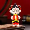 Decoração de Bolo Nezha e Ao Bing da Moda Ornaments Hot Wheels Vermelho Céu Misto Seda Menino Aniversário Fantasia Topper