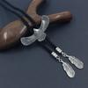 Joyería Transfronteriza Europea y Americana de Nuevo Estilo, Accesorio Colgante de Águila con Personalidad Vintage, Cadena para Suéter, Collar Versátil para Hombre
