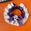 Collar de decoración de calabaza de Halloween para mascotas, original, para gatos, perros, festivales fantasmas, bufanda, joyería, toalla resbaladiza