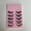 Pestañas Postizas 009 Cinco Pares de Pestañas Postizas, Pelo de Hada Estilo Maquillaje Natural Nude, Adecuadas para Uso Diario para Realzar Párpados Dobles