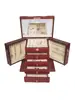 Caja de Almacenamiento de Joyas de Madera de Gran Capacidad Caja de Regalo para Joyas Pendientes Caja de Joyas Collar