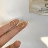 Pendientes de circonita elegantes de alta gama para mujer, con diseño de gota de agua retorcida cuadrada, modernos y exclusivos.