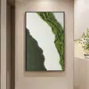 Decoração de Entrada com Textura Abstrata Luxo de Alto Padrão Parede de Fundo de Sofá Pintura de Piso Sala de Estar Textura Pendurada Pintura Real