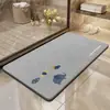 Nueva Alfombrilla de Suelo de Barro Diatomeas Dura de Secado Rápido para Baño, Alfombrilla Antideslizante Absorbente de Agua para Inodoro del Hogar, Alfombrilla de Baño a Prueba de Humedad