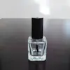 Fornecimento de fábrica 5ml10ml15ml frasco de esmalte de vidro frasco vazio frasco de esmalte transparente com pincel