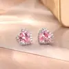 Pendientes de Zirconia Moissanita de Gama Alta, Diseño de Nicho, Exquisitos y Versátiles, Pendientes Elegantes, Moda de Lujo Ligero Pendientes S925