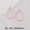 Accesorios para Joyería de Aleación DIY Accesorios de Pegamento UV de Resina Colgante de Marco Metálico Cuadrado Forma de Corazón Redonda Forma de Gota de Agua