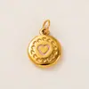 Nueva Serie de Corazones de Moda Acero Inoxidable Recubrimiento Electroquímico al Vacío 18K Impreso Colgante de Accesorio DIY Color Transparente Conservación Lote Transfronterizo
