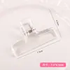 Clipe Plástico Transparente Acrílico de Alta Qualidade para Estudantes, Pasta Binder Estilo Ins para Armazenamento de Provas, Clipe de Cauda Longa para Organizar Documentos e Recibos