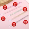 Pincel de Labios de Varilla de Cristal Pincel de Labios Portátil Pincel para Brillo de Labios Bastoncillo de Algodón para Glaseado de Labios Palillo Limpiador de Mousse para Pestañas
