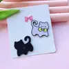 Nuevo Gatito Hueso de Pescado Acrílico Accesorios DIY Joyería Funda de Teléfono Celular Parche para Agujero en Zapato Pasador Accesorios para el Cabello Material