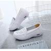 Zapatos de Enfermera con Cámara de Aire para Mujer Primavera y Verano Blancos de Suela Blanda Transpirables Zapatos de Enfermera Doctora con Cámara de Aire Antideslizantes de Cuña para Trabajo