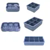 Molde de silicona de grado alimenticio para cubitos de hielo, caja de hielo cuadrada grande para whisky con tapa, bandeja para cubitos de hielo, modelo de bola de hielo para cócteles.