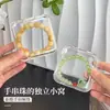 Caixa de armazenamento de mesa para pulseira de joias de cristal, organizador de acessórios de pulseira transparente à prova de poeira, expositor, caixa organizadora de joias