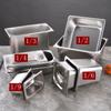 Venta al por mayor de fábrica piezas de acero inoxidable 304 lavabo rectangular plato divisor mesa de buffet con aislamiento y tapa lavabo de acero inoxidable