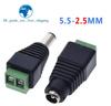 Tomada de alimentação DC 5,5x 2,1 mm 5,5x 2,5 mm DC 12V DC interface de alimentação macho fêmea plug