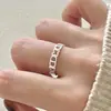 Anel Fan Zhiqiao Estilo Coreano Little Red Book Ins Simples Prata Esterlina S925 Design Personalidade Anel Versátil