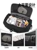 Bolsa de Viagem Multifuncional com Rodinhas para Homens, Viagem de Negócios, Mochila de Bordo, Bolsa de Puxar Portátil para Viagem ao Exterior