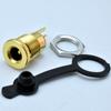 DC-022B con tapa impermeable 5.5*2.1 5521 vertical base DC 5.5*2.5 roscado totalmente dorado