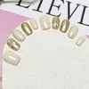 Set de 10 Piezas de Uñas Postizas Hechas a Mano, Pegatinas para Uñas de Nuevo Estilo, Uñas Portátiles con Relieve de Lujo Ligero, Uñas Cortas