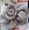 5,5CM Temperamento coreano textura plissada flor torcida novos acessórios flor feita à mão para DIY sapatos acessórios decorativos para roupas