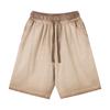 320G Lavagem Gradiente Pesada Shorts Casuais Masculinos Sete Pontos Soltos Marca de Moda Transfronteiriço Algodão Puro Americano Personalizado