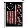 Nueva Bandera de Jardín para el Día de la Independencia Americana de Temu Bandera Colgante de Lino de Doble Cara Decoración de Patio Bandera de Escena para Fiesta Festiva
