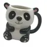 Taza Cerámica Moderna Forma de Panda 3D, Gres Apto para Microondas para Cafeterías, con Diseño Moderno de Dibujos Animados