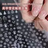 Arte de Uñas Blanco Popular Copo de Nieve Ins Pegatinas Decoraciones de Copos de Nieve Navideños Populares Pegatinas Adhesivas para Uñas Maquillaje