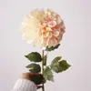 Dalia de Flor Sencilla Doble Flor de Alta Calidad, Crisantemo de Otoño Simulado, Decoración Suave para el Hogar, Flor Artificial para Boda