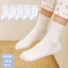Calcetines de verano para niños, algodón fino, calcetines tipo mocasín blancos, para niños y niñas, calcetines de aprendizaje para niños, color liso, malla, calcetines para niños, venta al por mayor