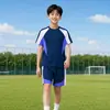 Conjunto de Uniforme de Futebol Infantil Secagem Rápida Competição Esportiva de Ensino Fundamental Uniforme de Equipe Camisa Personalizada Profissional Roupas de Treino de Badminton