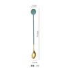 Colher de café de aço inoxidável 304 colher de mexer marca redonda colher de cabo longo colher de gelo estilo estrela colher colher colher colher bastão de mexer colher