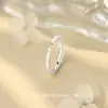 Anillos de Pareja de Plata Pura S999 con Patrón Martillado Liso, Diseño Único, Suaves y Exquisitos, Joyería de Moda y Sencilla, Disponibles para Venta al por Mayor